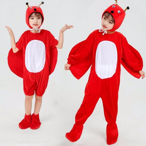 Children Toddlers Xmas Halloween Party film animal drama insects cosplay costumes Seven-star ladybug perform wear Bee butterfly cockchafer show costume for girls